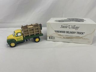 Dept.  56 Snow Village Firewood Delivery Truck 54864 Accessory