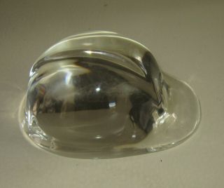Unusual Vintage Lucite Paperweight In A Shape Of The Firefighter 