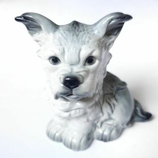 Vintage | Goebel Schnauzer Terrier Dog Figurine Ceramic Decor