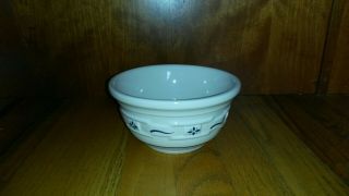 Longaberger Woven Traditions Blue Small Mixing Bowl 6 1/2 " Made In Usa No Damage