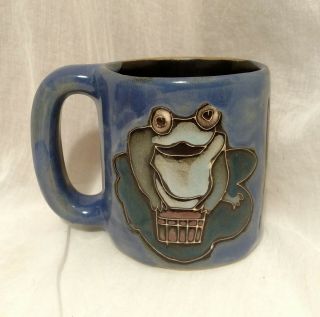 Mara Art Pottery Stoneware Handmade In Mexico Frogs Toads Coffee Mug