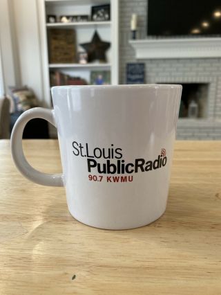 Kwmu 90.  7 Npr News Radio Station St.  Louis Missouri Wide Mouth Coffee Cup Mug