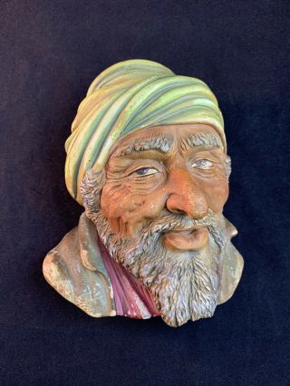 Vintage Bossons Head Figure Wall Hanging Made In England
