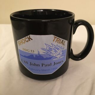 Usn Uss John Paul Jones Ddg 53 Shock Trial Feb - March 1994 Coffee Mug Tea Cup Fs