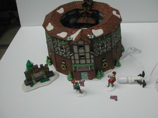 Dept.  56 The Old Globe Theatre Dickens Village Hand Painted Porcelain