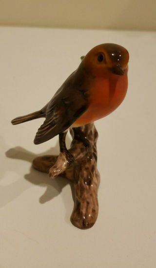 Vintage Goebel W.  Germany Finch Bird Figurine Gloss Finish.  1962