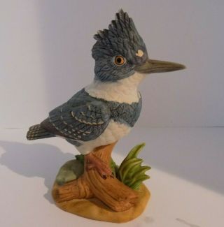Lefton China Blue Bird On A Branch Hand Painted 1988