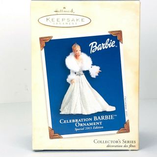 Celebration Barbie 2003 Hallmark Keepsake Ornament Collector 