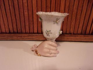 Lefton China Lady Hand Vase - Vintage 924
