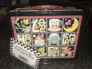 Vintage Mary Engelbreit Tin Lunch Box Love With Tags