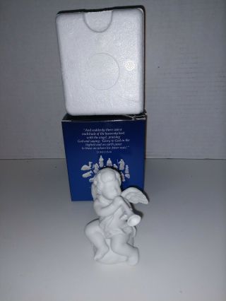 Avon Nativity Collectibles Cherub Small Angel Figurine White Bisque