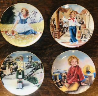 Set Of 4 Shirley Temple Collectors Plates - The Danbury