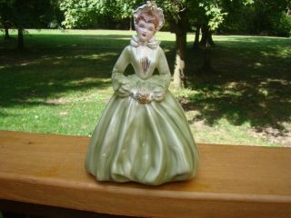 Vintage Florence Ceramics Figurine Sue Ellen Green Dress " Gone With The Wind "