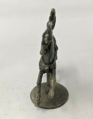 Vintage Gallo Miniature Pewter Metal Carousel Horse Pony on Base Figurine FP20 2