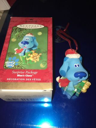 Hallmark Keepsake Ornament Blues Clues Surprise Package 2000 Christmas