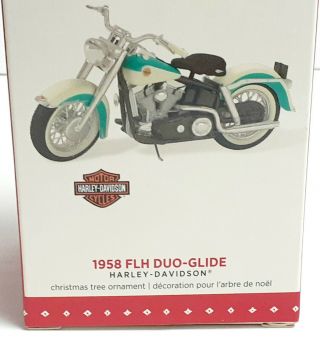 2015 HD Harley Davidson 1958 FLH Duo - Glide Christmas tree ornament Hallmark 2