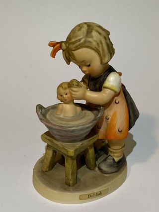 Vintage Goebel Hummel Figurine Doll Bath 319 Tmk 4