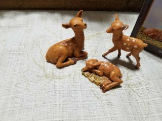 Fontanini Deer Family For Nativity Scene Roman Inc.  Includes Box 51531