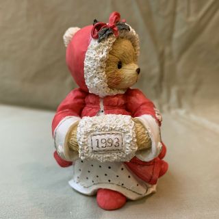 Cherished Teddies Dated 1993 Alice 912875 Christmas Figurine 3