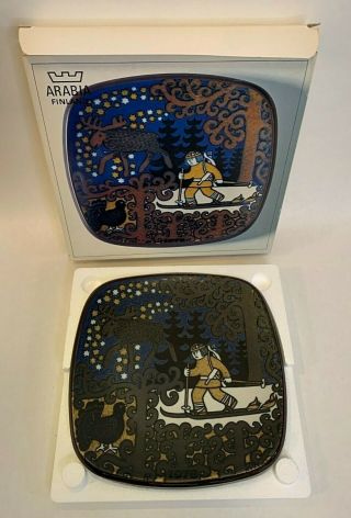 Kalevala Annual Plate,  1978,  Vintage Collectible by Arabia of Finland 3