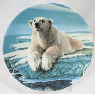 1990 “the Polar Bear” Plate Paul Krapf 6th Plate In Canada Big Game Limited Ed
