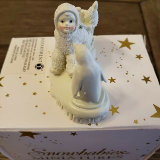 Dept 56 Snowbabies - Pewter Miniatures " Stuck In The Snow " -