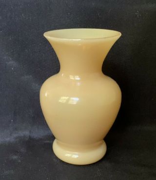 Vintage Small Glass Amber Tone Bud Vase 3 " X 2 " Flower Vase