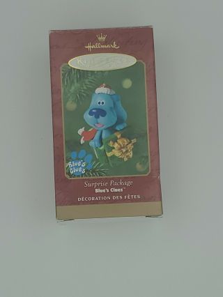 Hallmark Keepsake Ornament Blues Clues Surprise Package 2000 Christmas