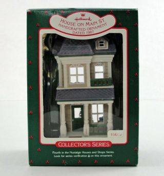 Hallmark Ornament 1987 House On Main Street Nostalgic Houses & Shops Series 4