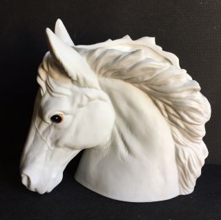 Vintage Napco Napcoware White Horse Head Planter Vase 3276