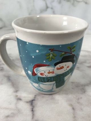 Snowman Christmas Mug Cup Royal Norfolk Coffee Tea Hot Cocoa Holiday Home Decor