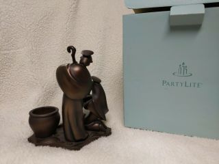 PartyLite Holy Night P8262 Holy Family Tealight Holder Antiqued Bronze Finish 3