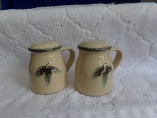 Home & Garden Party Northwoods Pinecone Salt And Pepper Shakers Set 3.  5 "