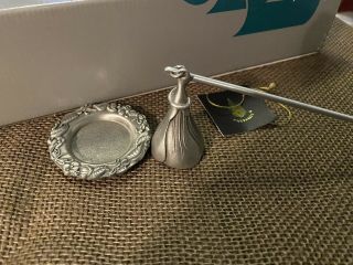 Partylite Pewter Enchantment Flower Candle Snuffer