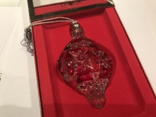 Lenox Pave Jewels Color Gems Ruby Lite ball ornament 3