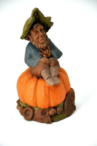 Tom Clark 1973 Hopkins Gnome Figurine Cairn Studio Pumpkin Fall 66
