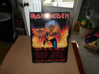 Iron Maiden Beast On The Road 82 Tour Metal Sign