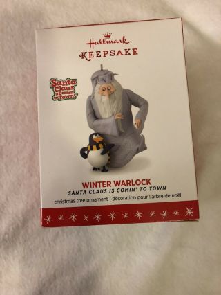 Hallmark Winter Warlock 2016 Ornament Santa Claus Is Coming To Town