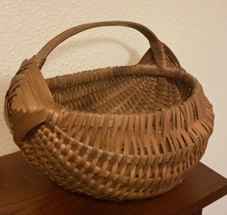 Vintage God’s Eye Wicker Egg Basket