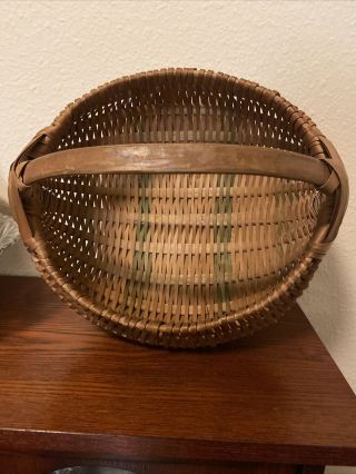 Vintage God’s Eye Wicker Egg Basket 2