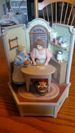 Vintage 1985 Enesco Small World Of Music “cooking Lessons” Claire De Lune Music