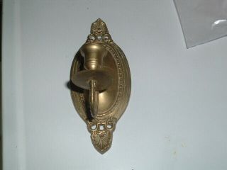 Vintage Estate Solid Brass Candle Wall Sconce
