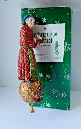 Dept 56 A Christmas Carol Ornament Ebenezer Scrooge 8 " 1996