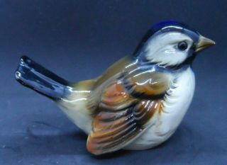Vintage Goebel Porcelain Brown Sparrow Bird Figurine TMK - 6 CV - 73 W.  Germany 3