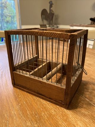 Vintage Coal Miner Canary Cage