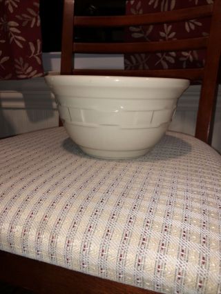 Longaberger Ivory Woven Traditions Mixing Bowl 8 Cup