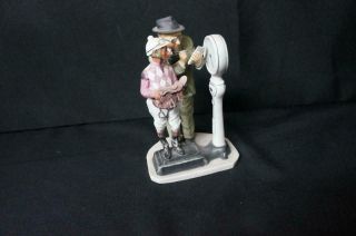 Vintage Norman Rockwell The Weigh In Gorham Porcelain Figurine