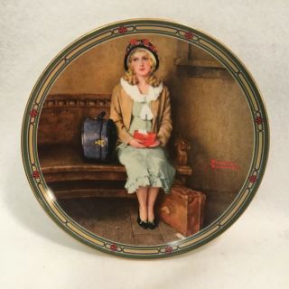 Vintage Norman Rockwell Collector Plate By Knowles - " A Young Girl 