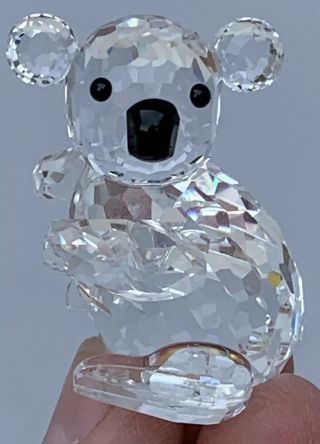 Swarovski Crystal Koala Bear.  Left Facing.