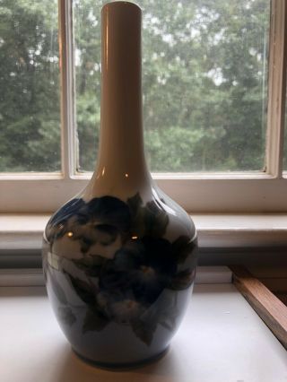Royal Copenhagen Vase With Blue Flowers